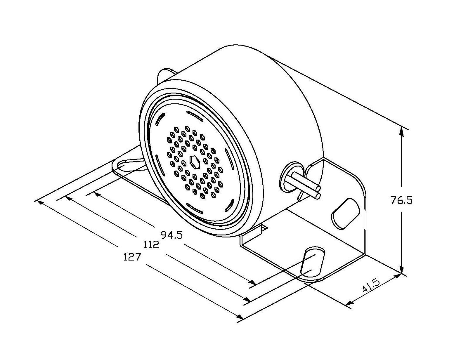 107dB倒车报警器